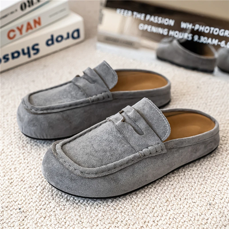 Modische, bequeme Herren-Freizeitschuhe, Leder-Loafer, Halbschuhe, Slipper, Slip-on, bequeme Fahrerschuhe, atmungsaktive Wanderschuhe für Paare Image