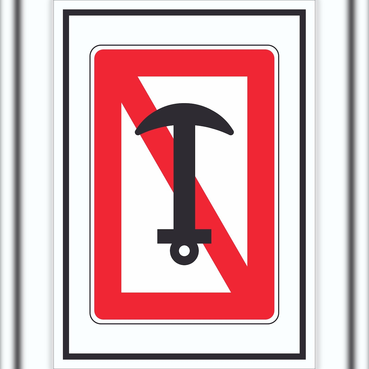 HB-Druck Ankern verboten Symbol Schild A1 Rückseite selbstklebend Image