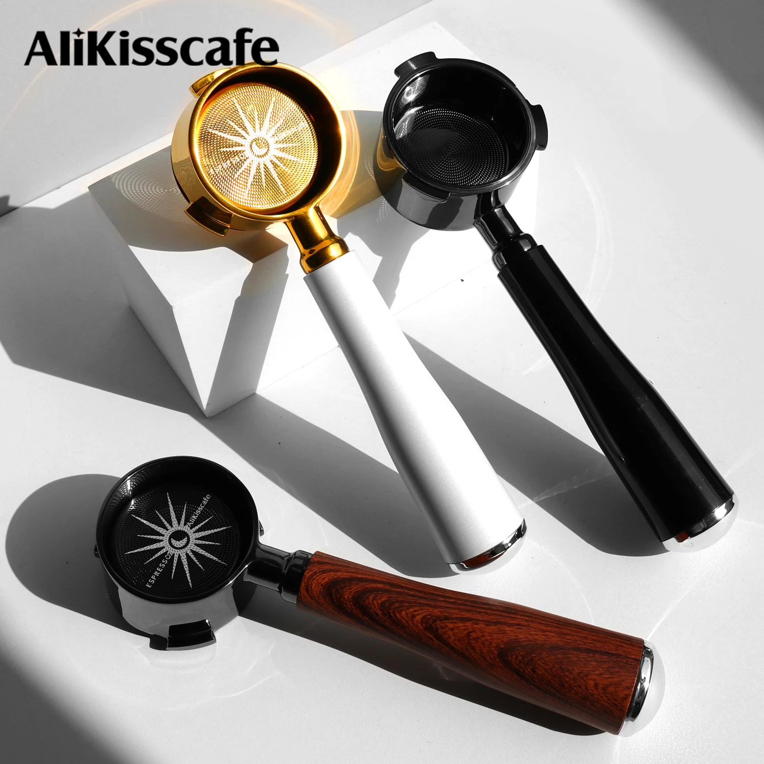 AliKisscafe 51mm Kaffee-Siebträger ohne Boden für Delonghi Dedica EC680 EC685 Espressomaschine Zubehör Barista-Werkzeuge Image