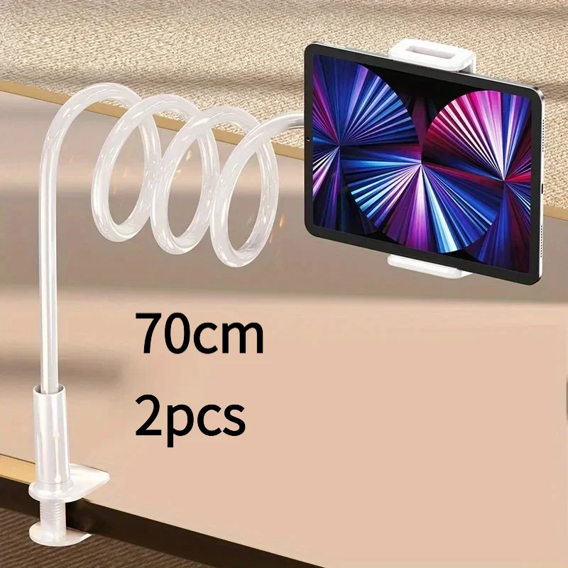 Lazy Headrest Phone Tablet Clip Stand, faltbar, 70 cm, Nachttisch-Desktop-Live-Halter für iPad, Samsung Tabs Image