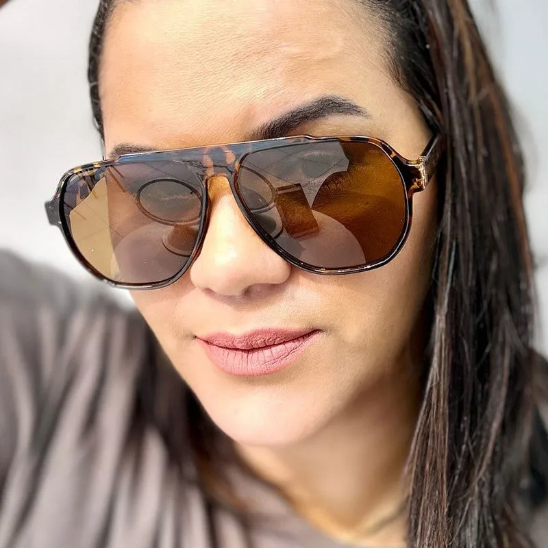 Retro Runde Sonnenbrille Damen Mode Shades Herren Punk Neu Übergroß Image