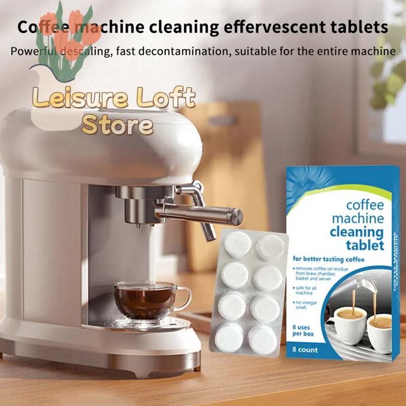 Reinigungstabletten für Espressomaschinen – 3-in-1 Entkalker, Rückspül- und Ölentferner für professionelle und private Kaffeemaschinen Image