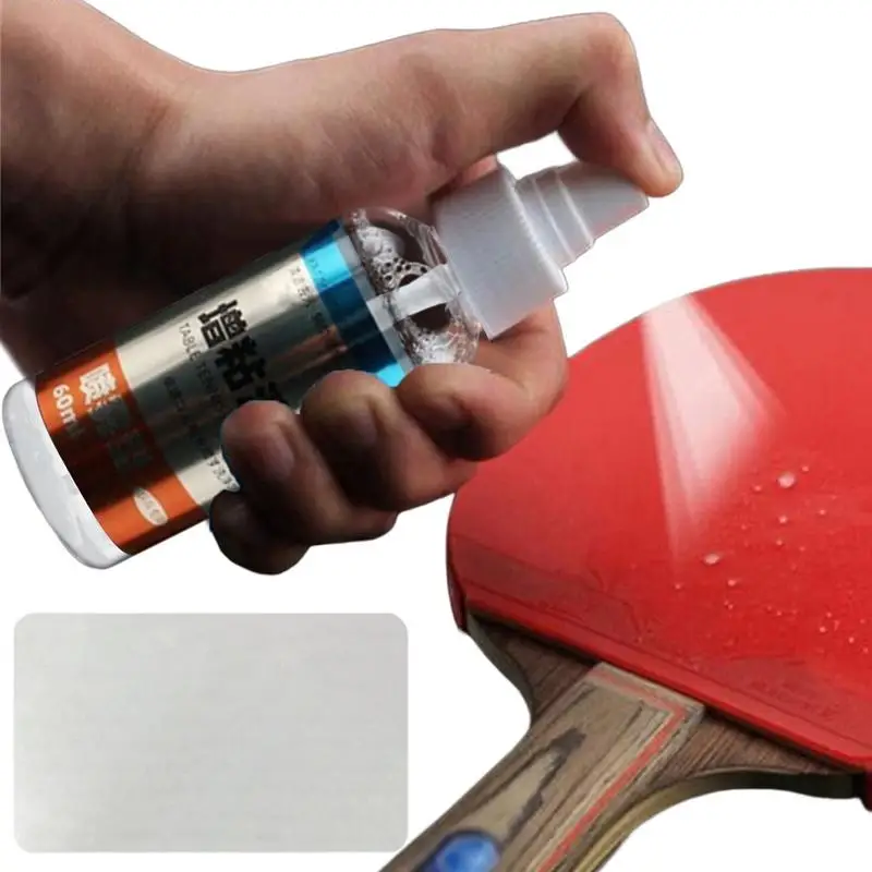 60 ml/Flasche Tischtennisschläger Reinigungsset Tennisschläger Gummireiniger Pingpong Tackifier Gummischläger Sprühmittel Antistatisch Image