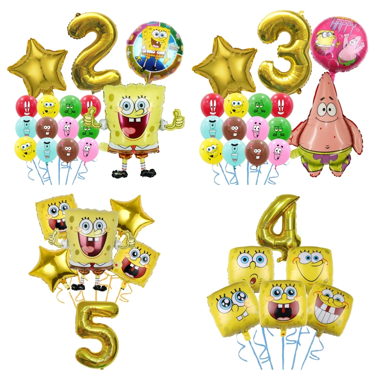 Cartoon SpongeBob Thema Geburtstag Party Dekoration Luftballons Digitale Luftballons Baby Dusche Geburtstag Geschenke Party Latex Party Ballon Image