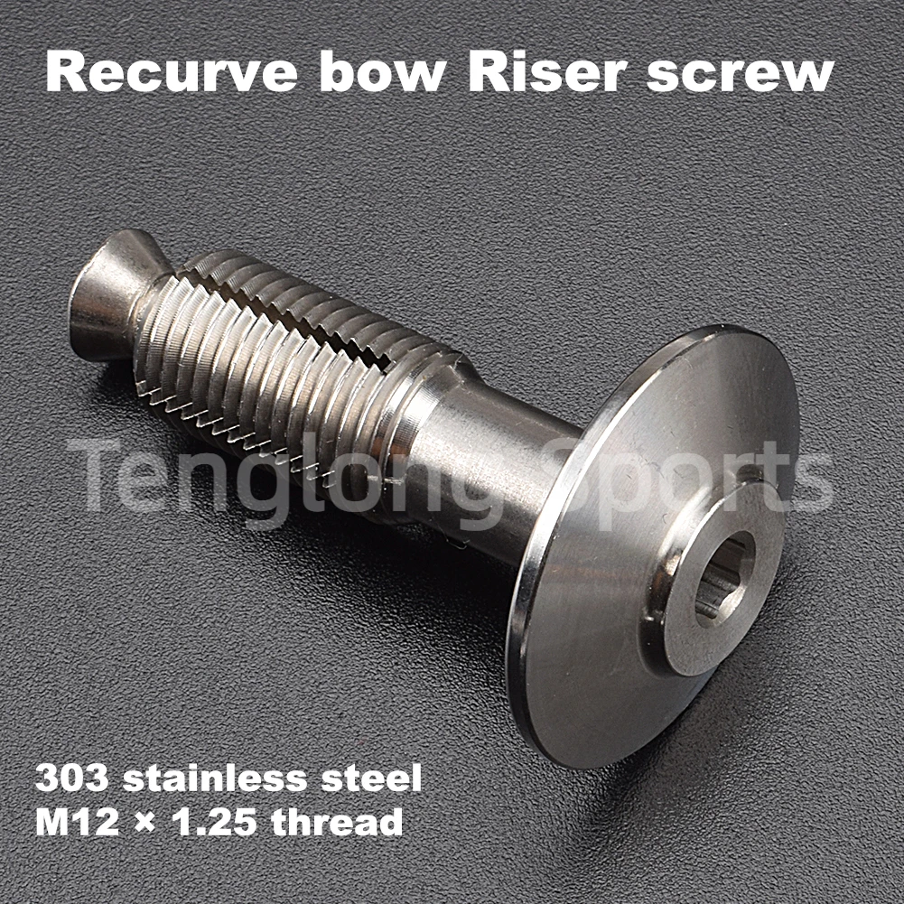 M12 × 1,25 ilf Gliedmaßen Schraube Edelstahl Recurve Bogens ch raube Abnahme schraube 1 stücke Image