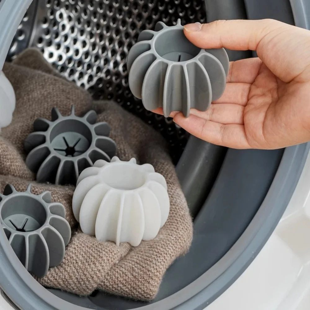 Wiederverwendbarer Silikon-Wäscheball: Haarentferner für Kleidung, Tierhaarentferner für Waschmaschine, Katzenhaare-Fänger für den Hausgebrauch Image