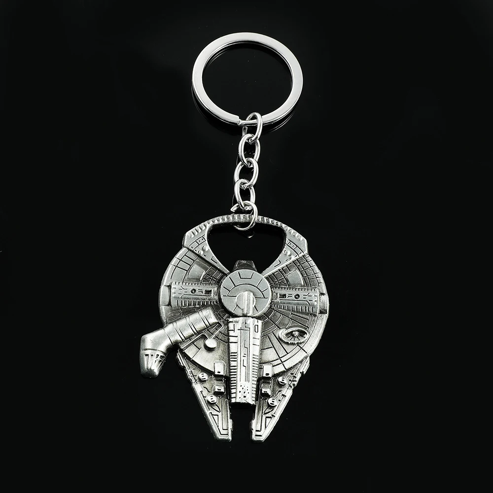 Modischer Film-Raumschiff-Roboter-Schlüsselanhänger, Metallanhänger-Schlüsselringe für Herren, Auto- und Taschen-Schlüsselanhänger, Geschenke Image