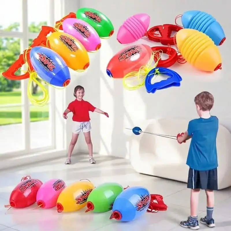 Handzug-Elastik-Shuttleball Schnelle Shuttle-Bewegung Armkrafttraining Interaktives Outdoor-Sportspielzeug für Kinder Image