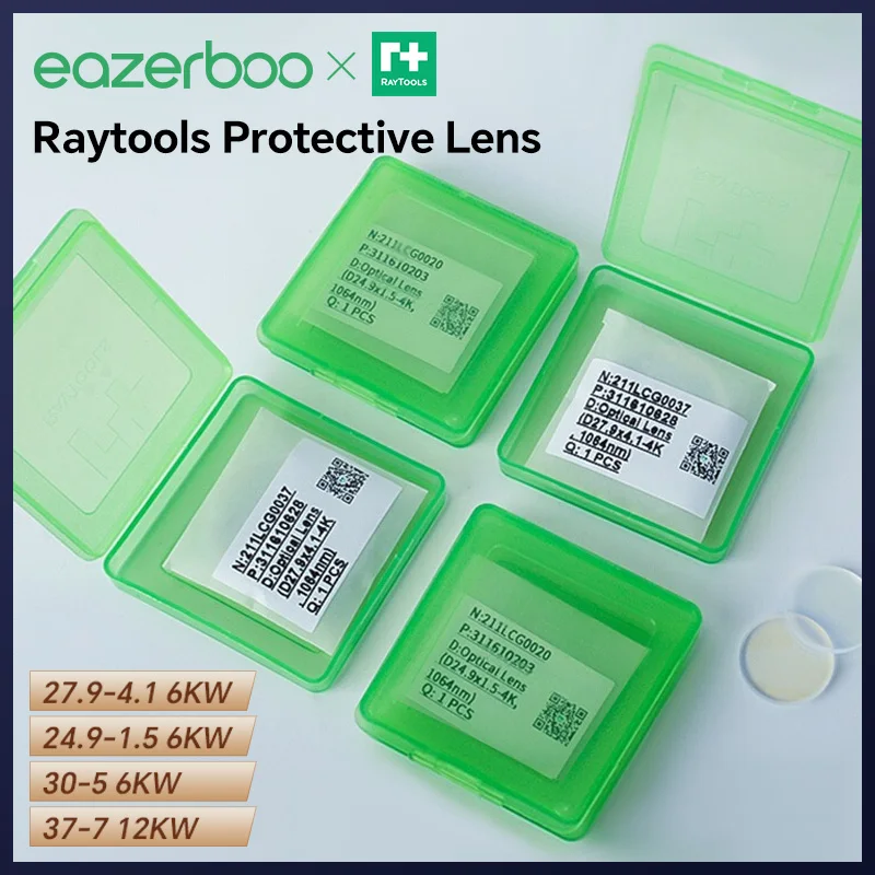 Raytools Laserschutzlinse 27,9 x 4,1 37 x 7 24,9 x 1,5 Raytools Laserglasschutzlinse BM110 BM111 BT240S Laserkopfteile Image