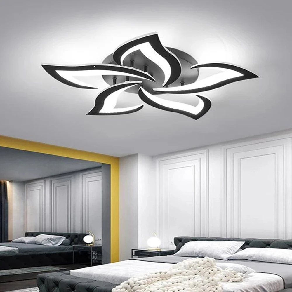 Moderne LED-Deckenleuchte, 5-flügelige LED-Deckenlampe, kaltweißes 6500K LED-Licht für Schlafzimmer, Flur, Schlafzimmer
