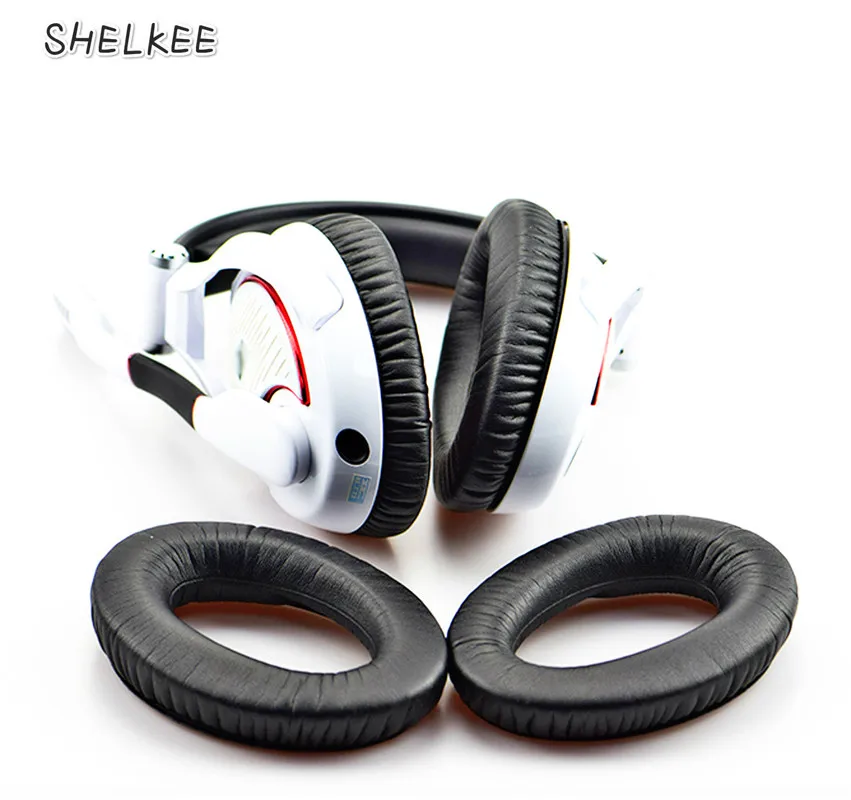 SHELKEE Ersatz Memory schaum PU leder kissen Ohr pads Ohr Abdeckung Reparatur teile für Sennheiser spiel eine G4ME NULL HD380 Image
