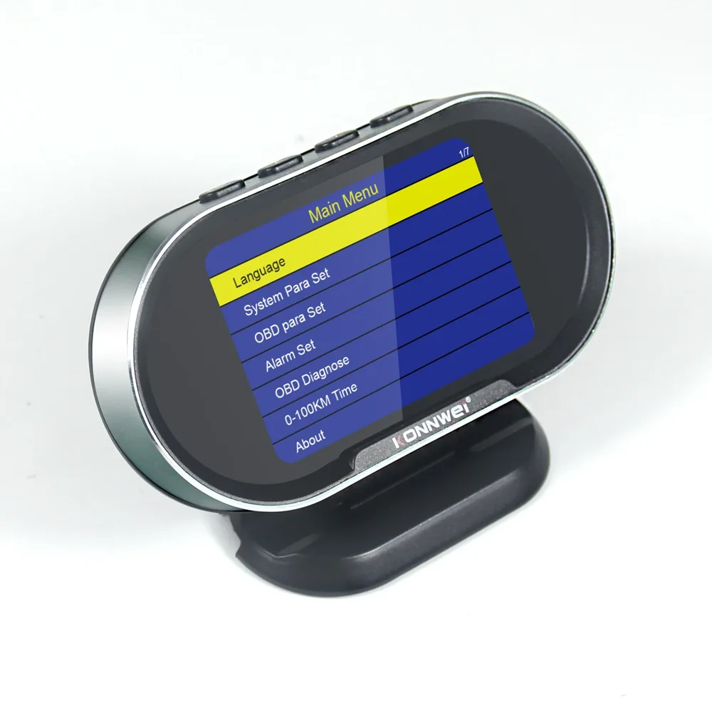 KONNWEI KW206 OBD2 On-Board-Computer Auto Auto Digitalcomputer OBD 2-Scanner Kraftstoffverbrauch Wassertemperaturanzeige Display Image