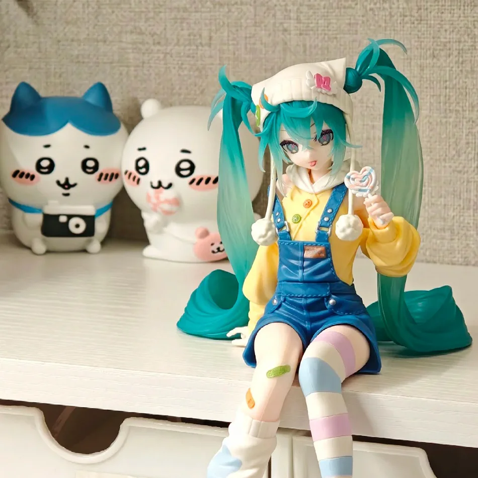 Anime Hatsune Miku 14CM Lollipop Actionfigur Modell Spielzeug Niedliches Action-Modell PVC Sammlerstück Desktop-Zubehör Geschenk Image