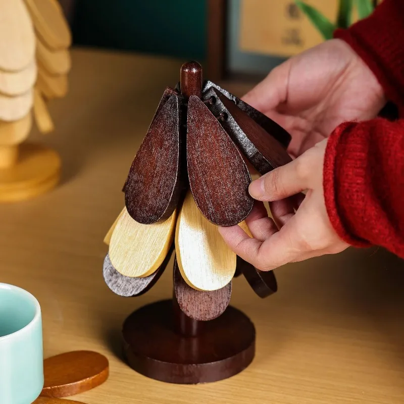 Baumförmige Isoliermatte, Anti-Verbrühungs-Matte für den Esstisch, Topfmatte, Weihnachtsgeschenk, kreative personalisierte Heimdekoration Image