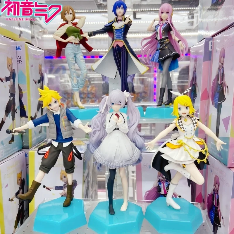 Original Sega Hatsune Miku Colorful Stage Anime Sekai Project Miku & Megurine Luka & Kagamine Len & Rin & Kaito & Meiko Figuren Image