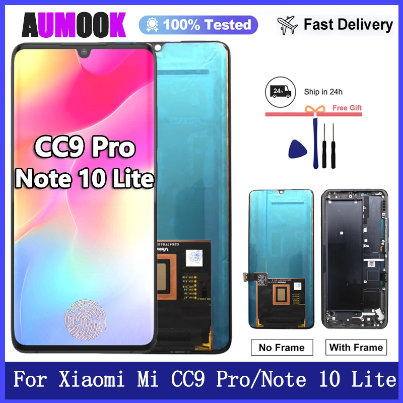 Neues AMOLED-Display für Xiaomi Mi CC9 Pro LCD-Display Touchscreen-Digitizer für Xiaomi Mi Note 10 Lite LCD-Display-Ersatz Image