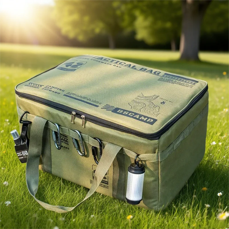 30-42L Taktische Camping-Aufbewahrungstasche Isolierte Faltbox Wasserdichter Picknick-Besteckkasten Feldausrüstung Outdoor-Ausrüstungsorganizer Image