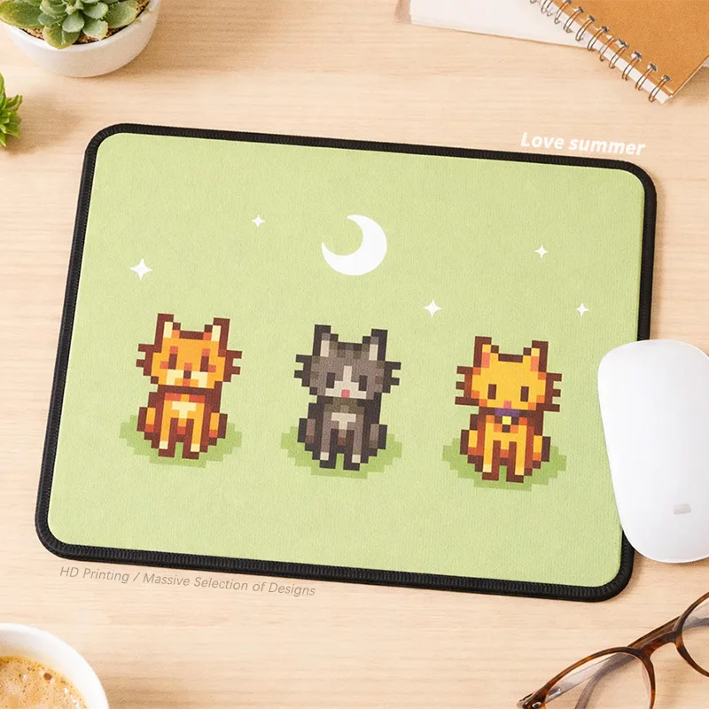 Katzen-Mauspad für Bürogeschenk, Kollegen-Geschenk, Katzenliebhaber-Geschenk für Katzenmama, Home-Office-Schreibtischzubehör, Chef-Geschenk, Mauspad für den Schulanfang Image