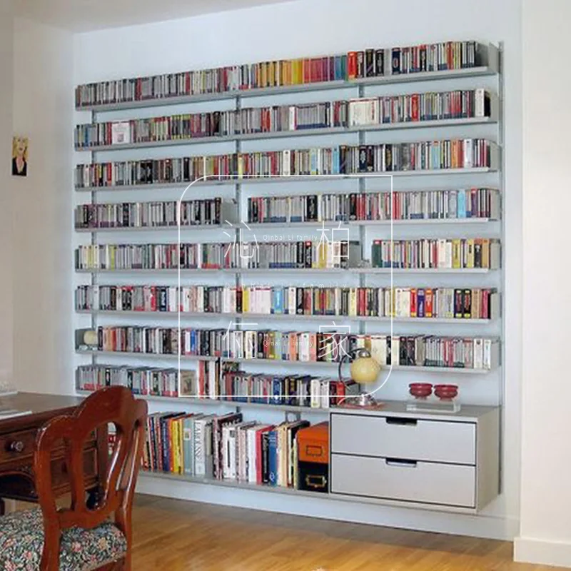 VITSOE606 Metallregal Dekoratives Aufbewahrungssystem Bücherregal Hängeregal-System Schienen-Regalsystem Laminat