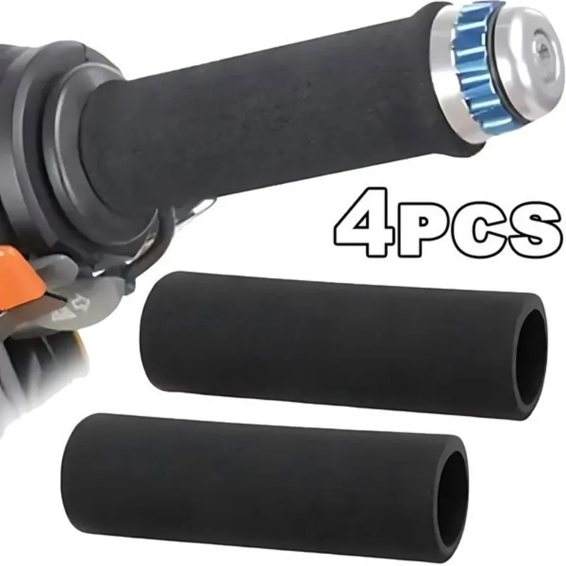 4/1PCS Motorrad Lenker Abdeckung Slip-on Anti Vibration Komfort Lenker Grip Hülse Schaum Anti-slip moto Griff Hebel Griffe Image