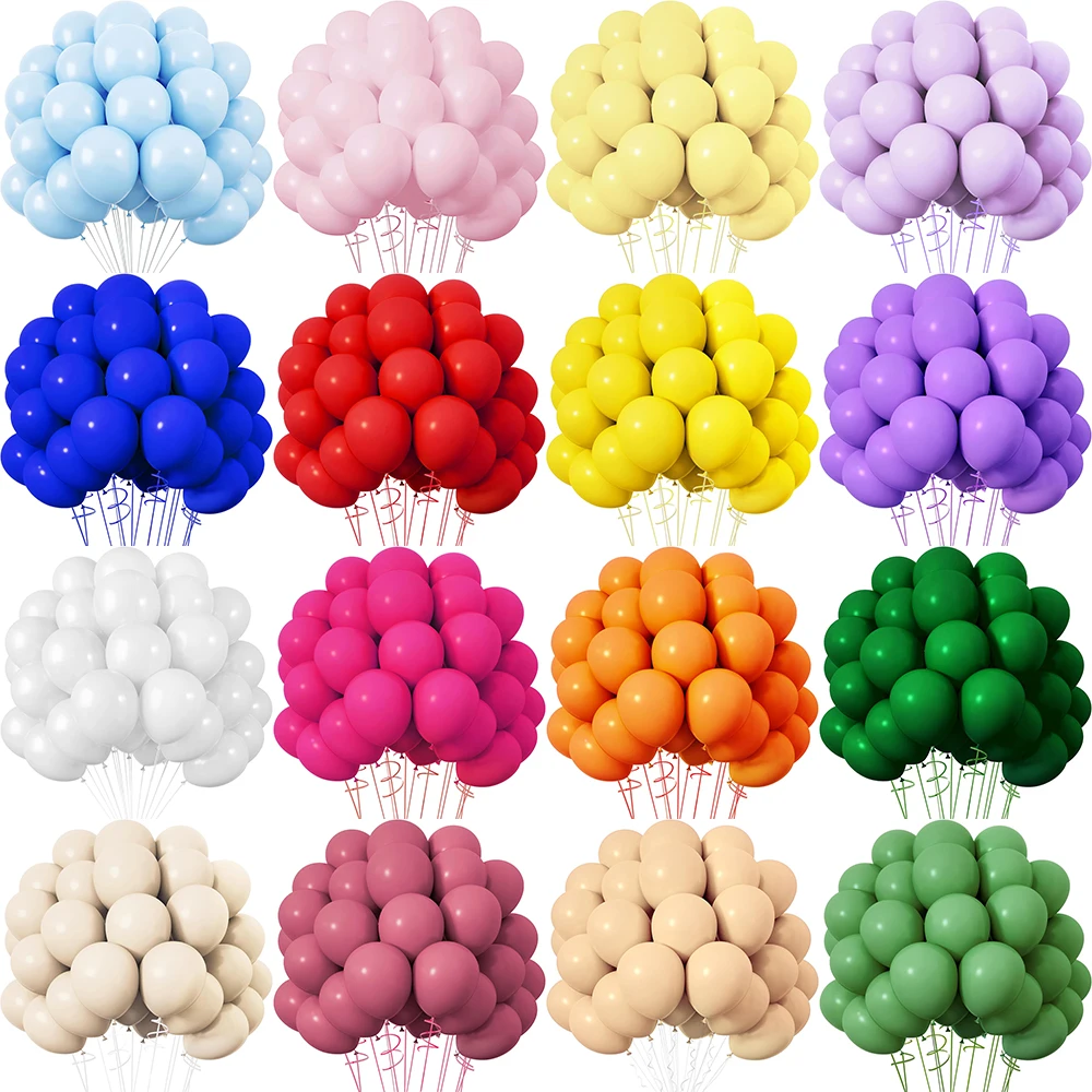 5/10/12 Zoll 10/20/30 Stück Babyblau Latexballons Rot Grün Weiß Sand Hochzeitsdekoration Globos Babyparty Geburtstagsfeier Deko Image