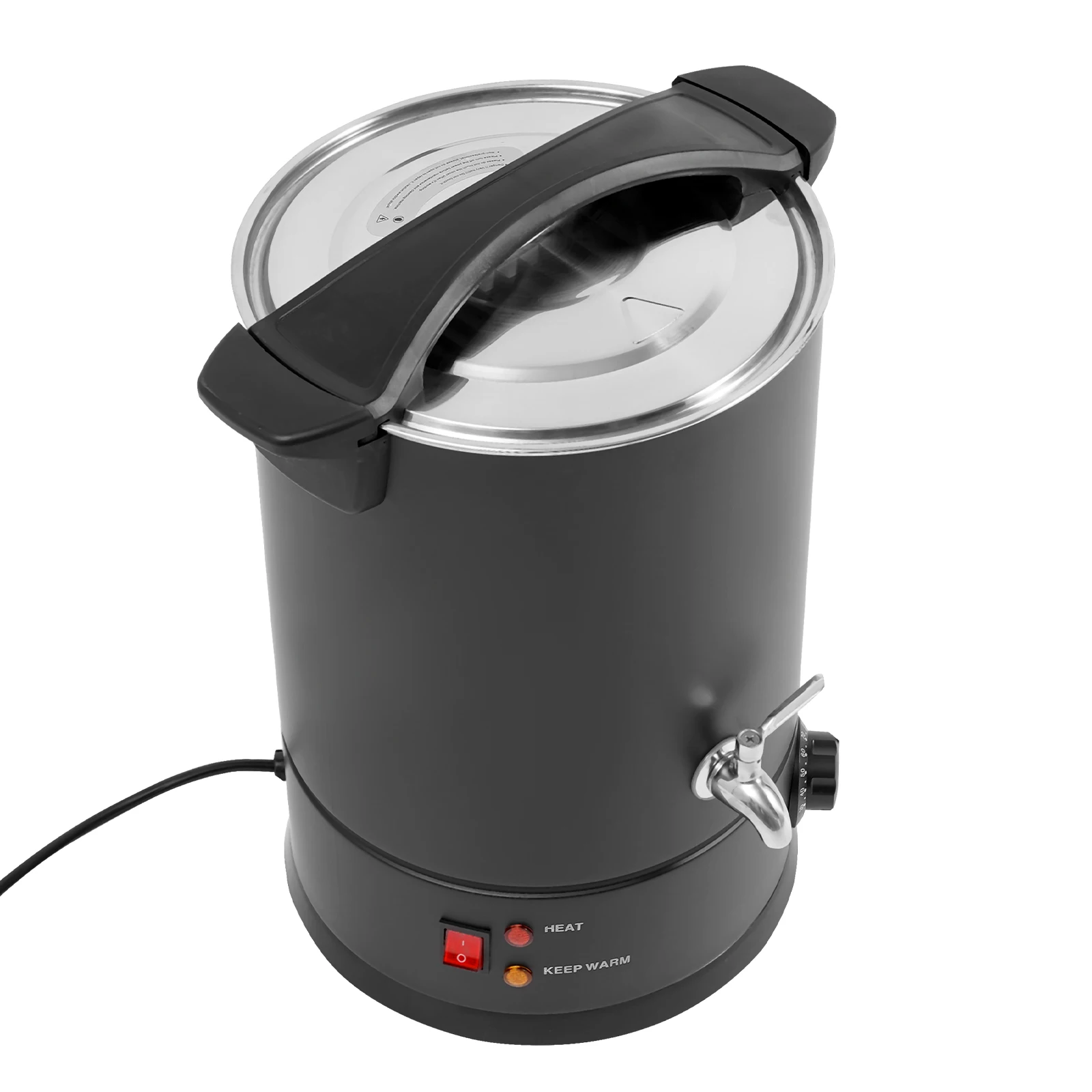 12L Großer Wachsschmelzer 1800W Elektrischer Wachsschmelztopf aus 304 Edelstahl mit Einstellbarer Temperatur (86-230°C) ° F) für Häuser und Fabriken Image