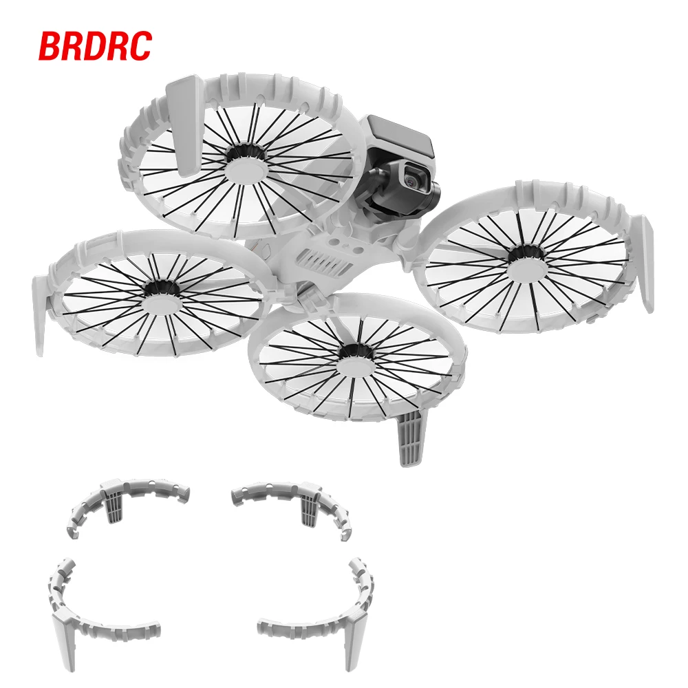BRDRC TPU Propellerschutz für DJI Flip Antikollisionsstoßstangen Schutz Schutz Schlagschutz Drohne Leichtes Zubehör Image