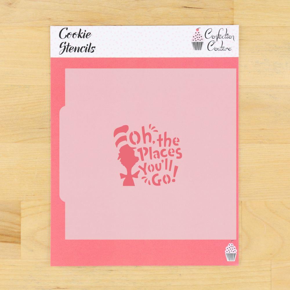 "Set di stencil per biscotti \"I posti che visiterai\" / Stencil per biscotti di laurea / Stencil per baby shower / Stencil per torte / Fai da te / Confe"