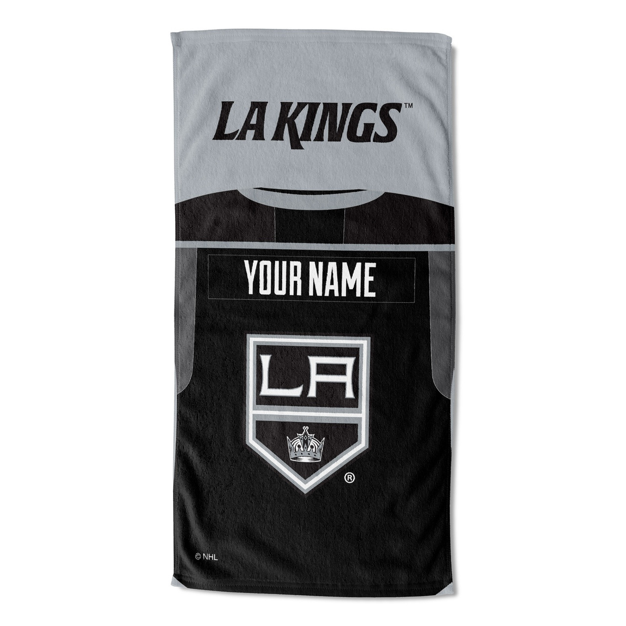 Los Angeles Kings Personalized Jersey Beach Towel