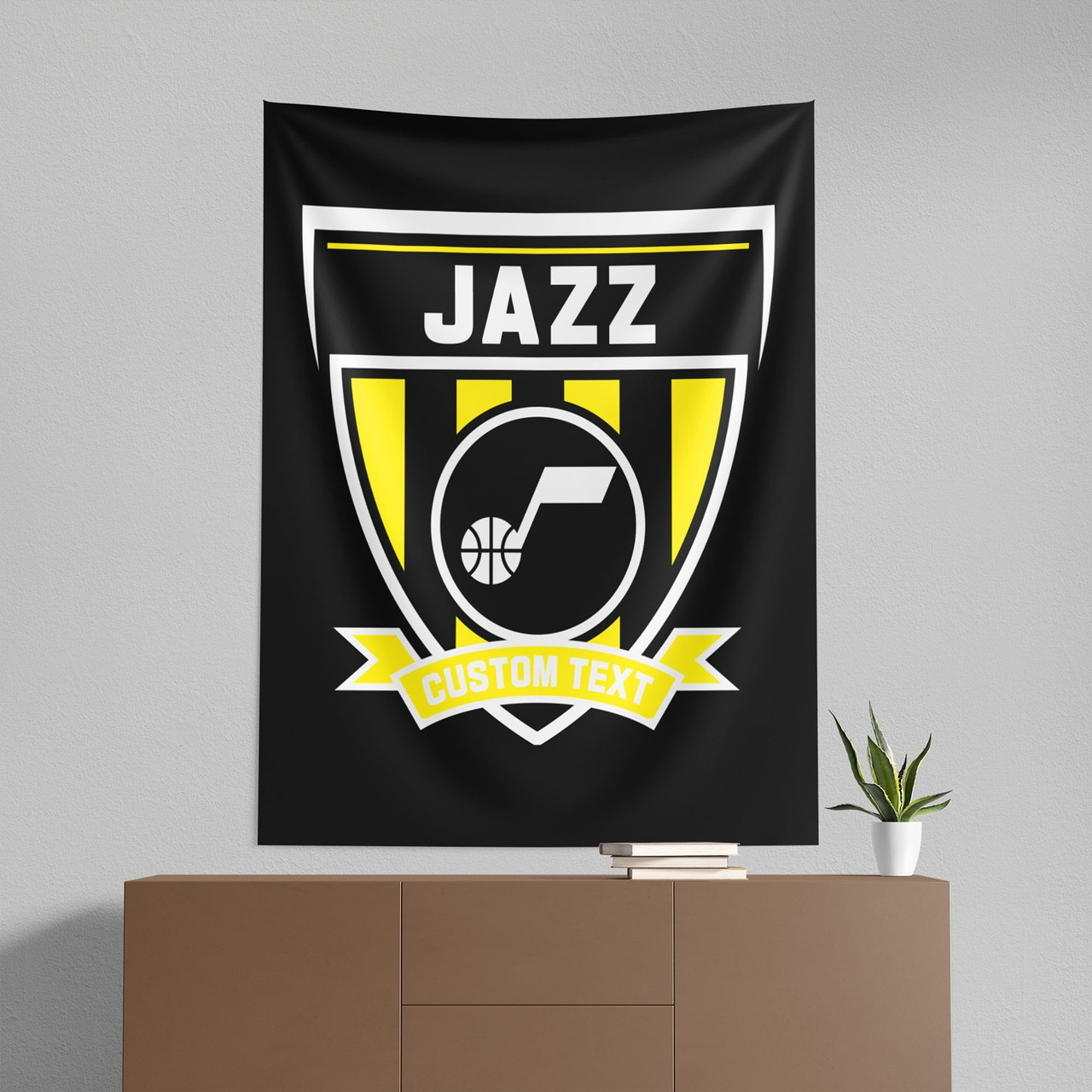Utah Jazz 50" x 60" Allegiance Personalized Wall Hanging