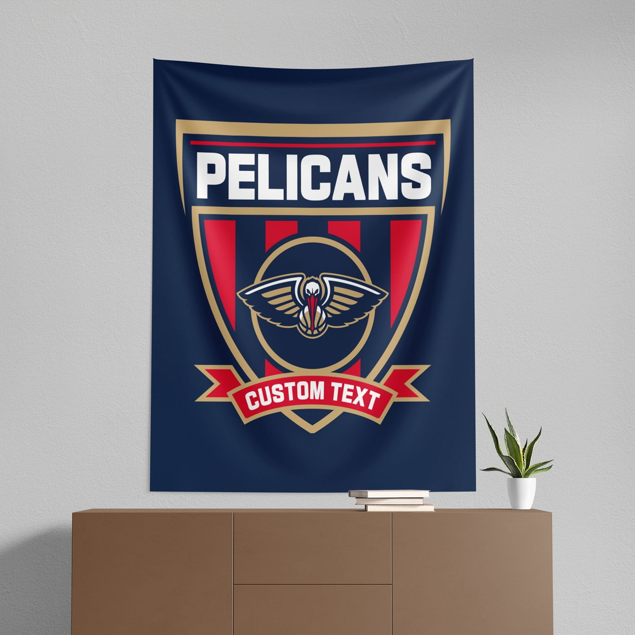 New Orleans Pelicans 50" x 60" Allegiance Personalized Wall Hanging