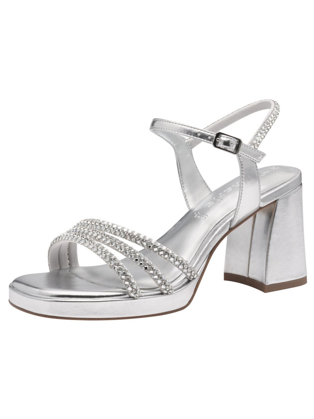 Tamaris Sandalette Damen silber, 37 Image