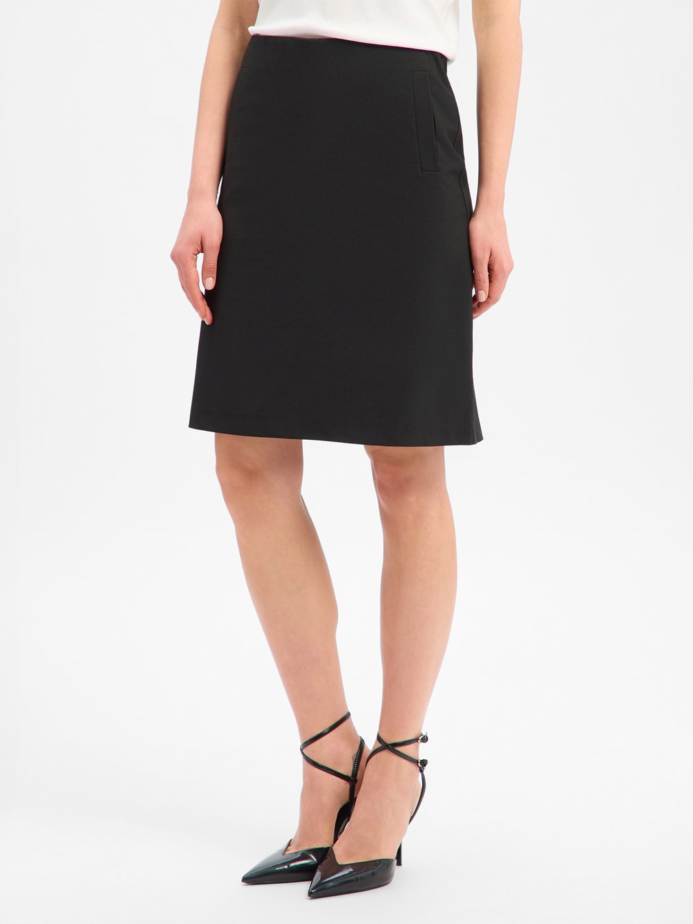 VG Bleistiftrock Damen schwarz, 40