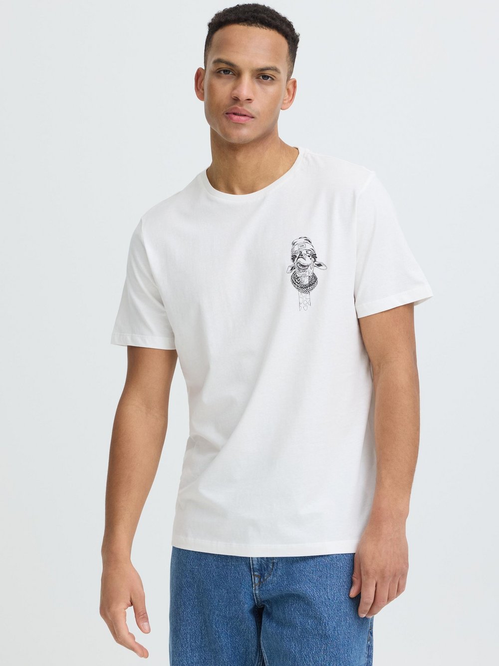 BLEND T-Shirt Herren weiß, S Image