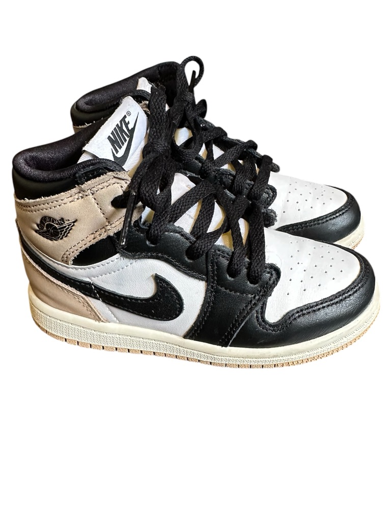 Nike Shoes | Toddler Nike Jordan 1 Retro High Top | Color: Black/Tan/White | Size: 9b