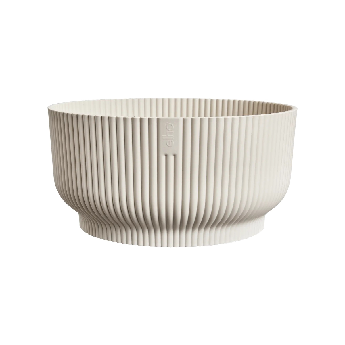 elho Vibes Fold Übertopf Ø 14 cm Leinenweiß Blumentopf modern nachhaltig Image