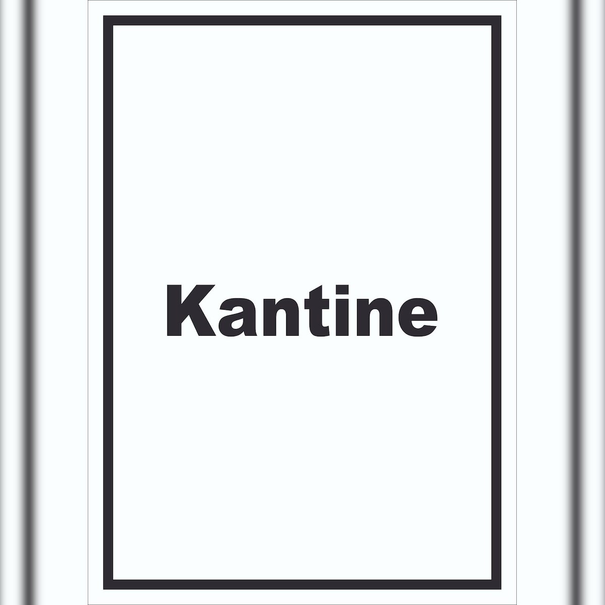 HB-Druck Kantine Schild mit Text essen und trinken hochkant A3 (297x420mm) Image