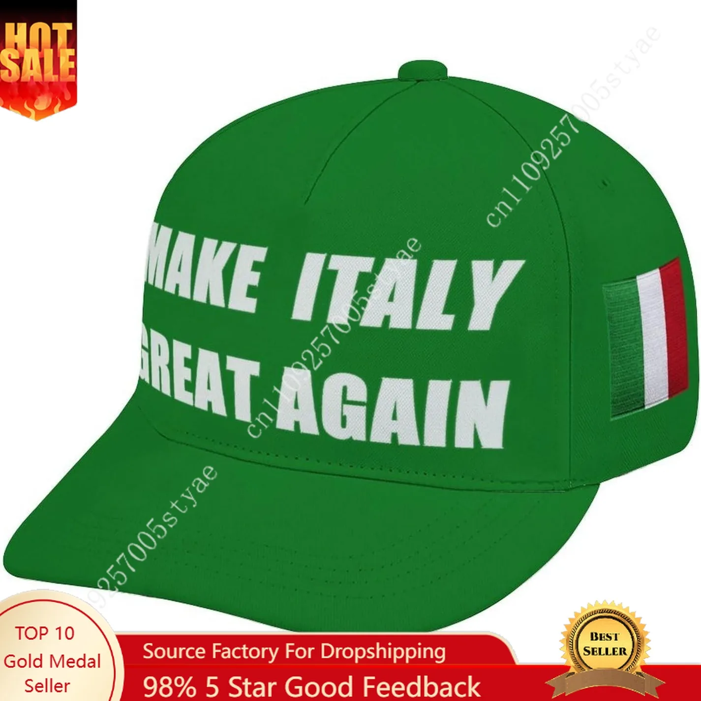 Make Italy Great Again Cappelli Berretto da baseball ricamato da donna per uomo Berretto da baseball regolabile Cappello da papà traspirante Cappellino da camionista