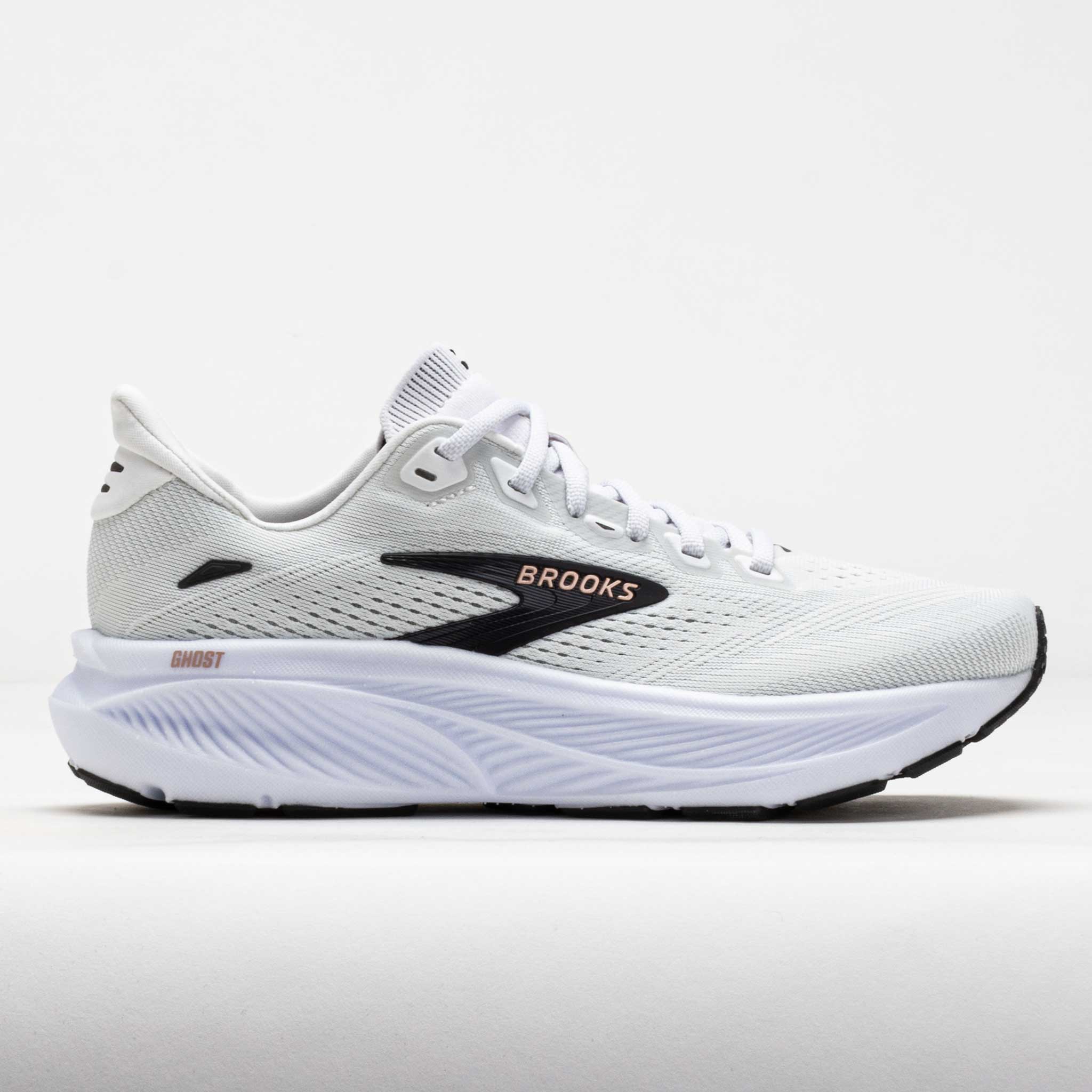 Brooks Ghost 18 Women's Running Shoes White/Black/Rose Gold