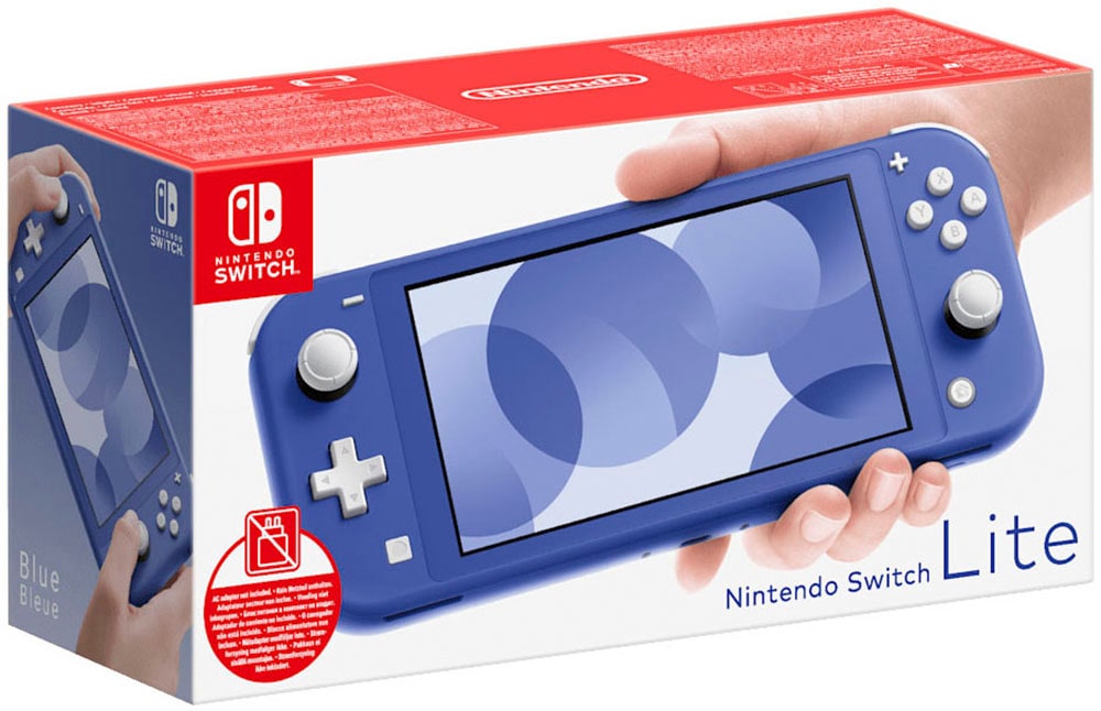 NINTENDO SWITCH Spielekonsole "Lite (ohne Netzteil)", blau, B:20,8cm H:9,11cm T:1,39cm, Spielekonsolen