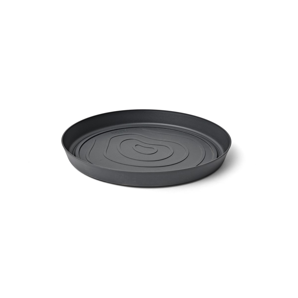 Teraplast ORMA Untersetzer Ø 17 cm - Farbe Ash Anthrazit - Recycelter Kunststoff - UV-beständig & Frostfest für Innen & Außen Image