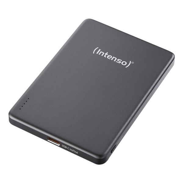 Intenso Powerbank mit kabelloser Ladefunktion »MW5000« 5000 mAh grau, 6.6x0.95x9.6 cm