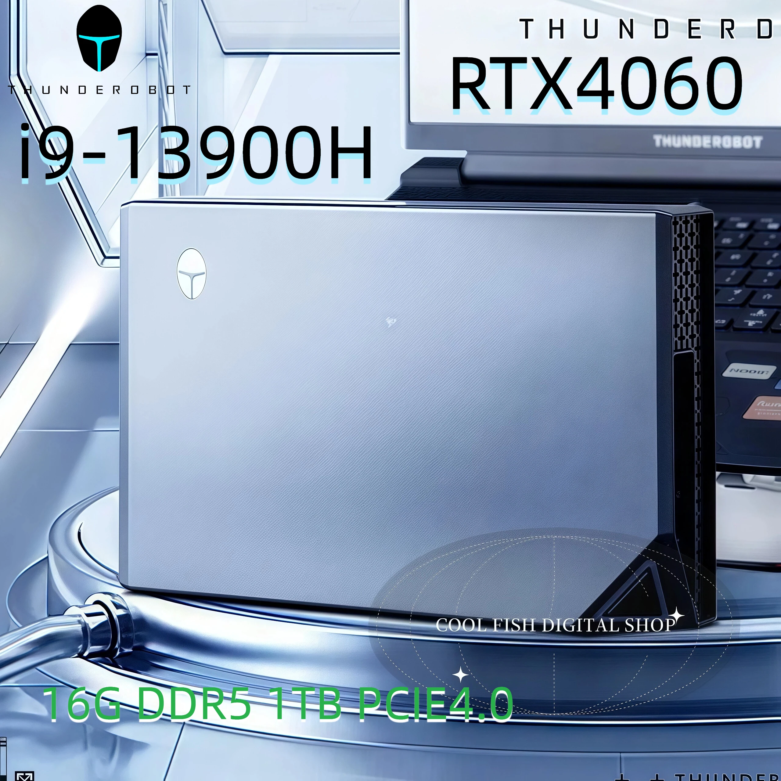 THUNDEROBOT MIX MINI PC intel i9-13900H RTX4060 16G DDR5 RAM 1TB SSD NVME PCIE4.0 gaming micro desktop computer windows 11