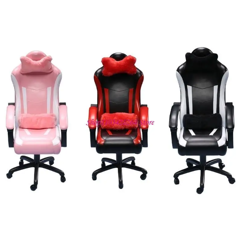 Dollhouses Miniature Video Game Supplies Chair Realistic Gaming Chair Perfect for Video Games Scene Photo Props