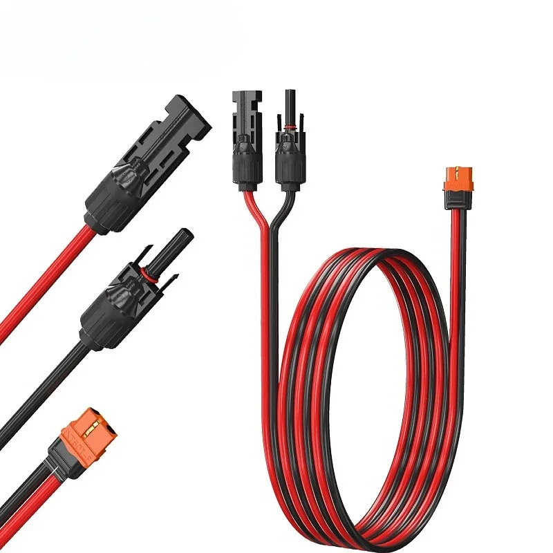 MC-4 auf XT60I Adapter 10/12AWG CableConnect Solarpanel-Ladekabel für Solargenerator Portable Power Statio Image