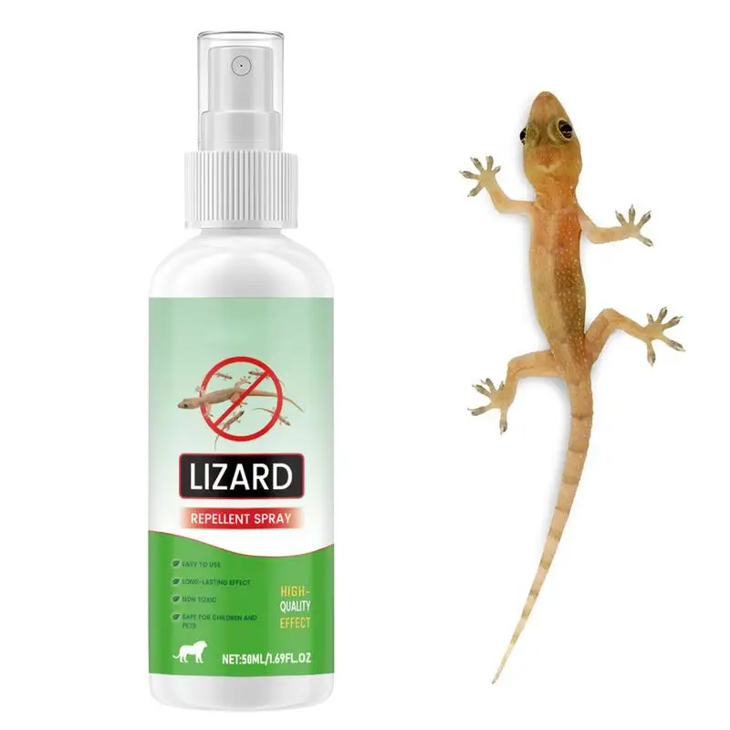 50 ml Eidechsen-Abwehrmittel-Spray, natürliche Eidechsen-Abwehrmittel, Lavendelöl, Gecko-Spray, leistungsstarkes, sicheres Reptilien-Abschreckungsmittel zur Kontrolle Image