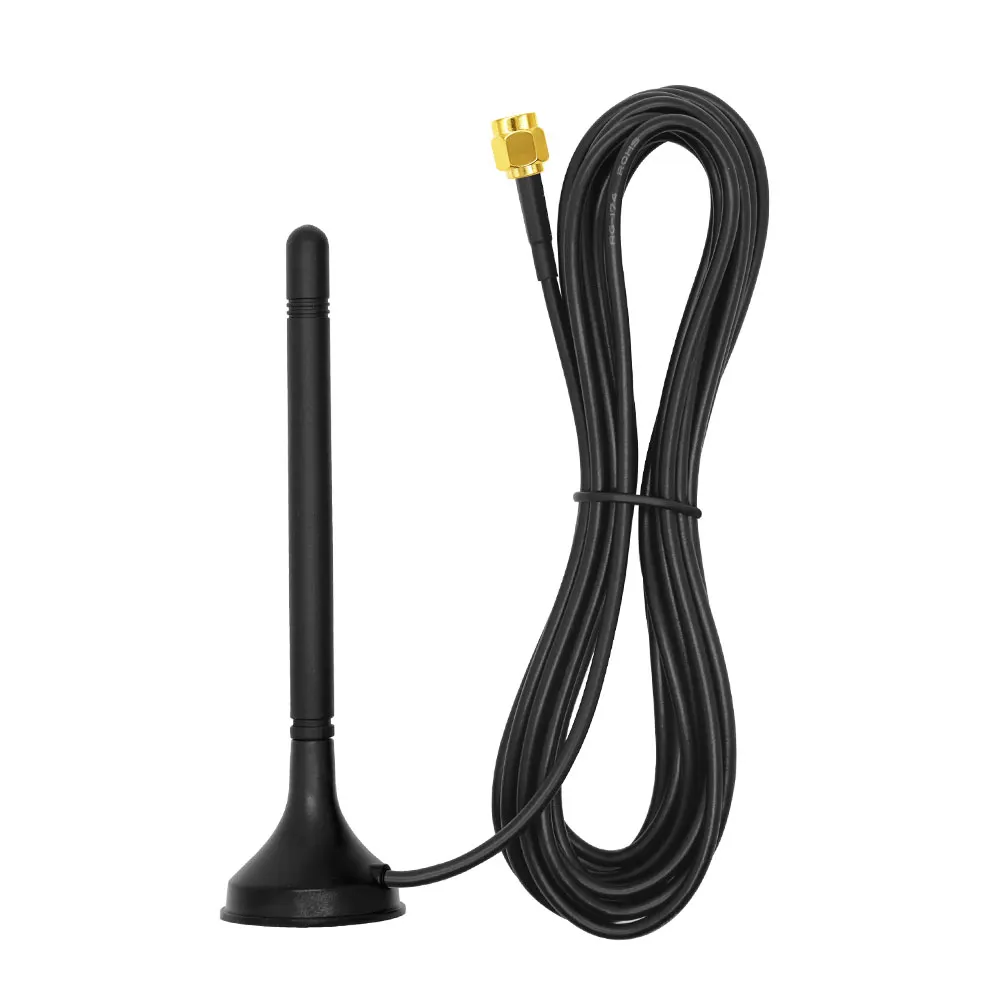 700–2700 MHz GSM 2,4 G 3 G 4 G LTE-Antenne, hohe Verstärkung, 3,5 dBi, SMA-Stecker, Magnetfuß, 3 m Kabel für DTU-Schrank und Router im Freien Image