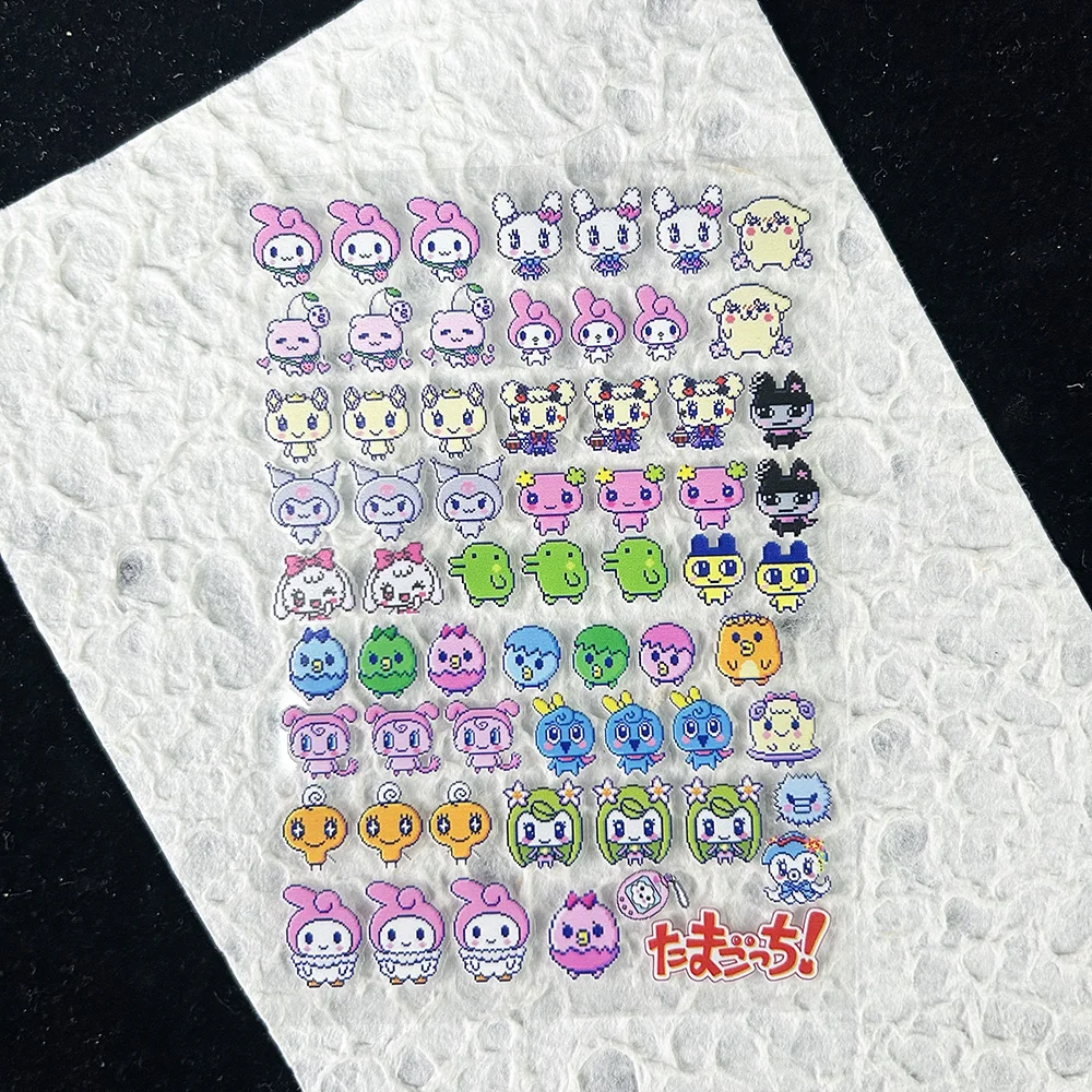 PVC Kawaii Elektronische Haustier-Aufkleber Nagelkunst DIY Y2K Charms Laptop Handyhülle Cartoon Klebe-Sticker Wasserfest Geburtstagsgeschenke Image