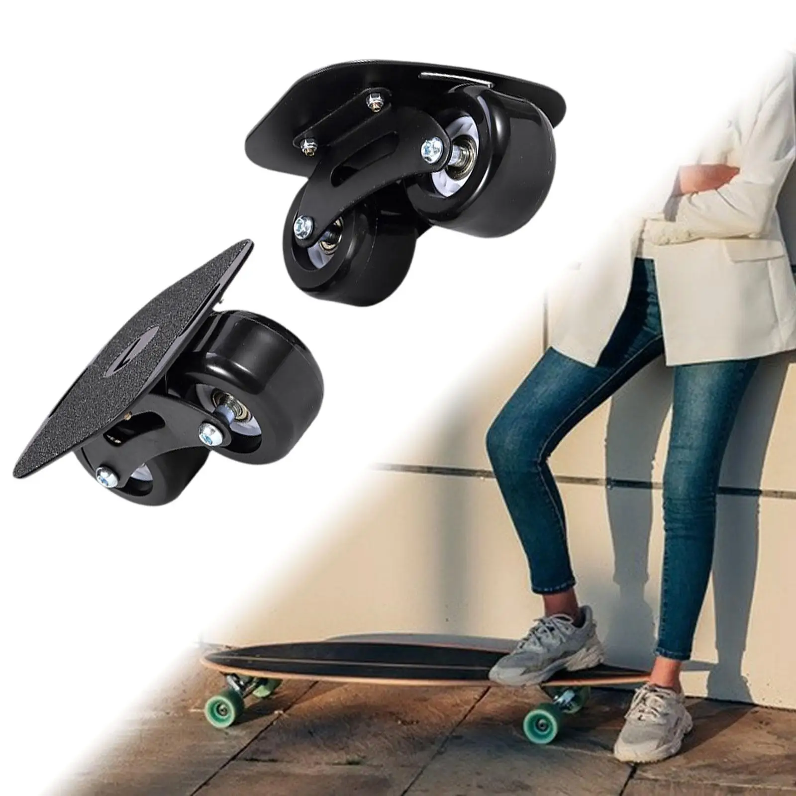1 Paar Drift-Skates, bequeme Split-Skateboards für Frauen zum Gleiten im Freien Image