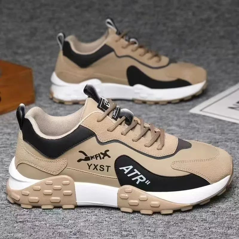 2025, Plateau-Turnschuhe, neuer Trend, vulkanisierte Herrenschuhe, stilvolle Sportschuhe für Herren, Freizeit, lässig, flache Sportschuhe